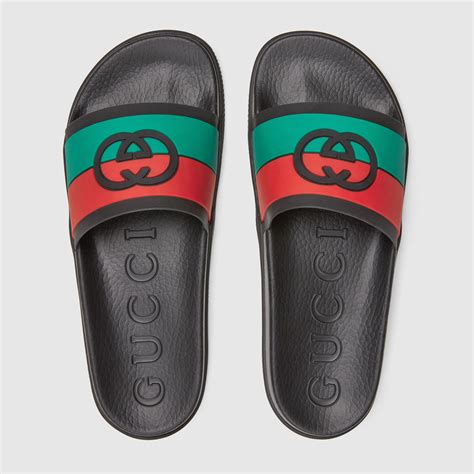 cheap gucci slides mens|men's gucci slides size 12.